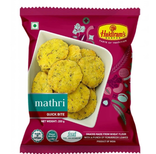 HALDIRAM MATHRI - 200 GM